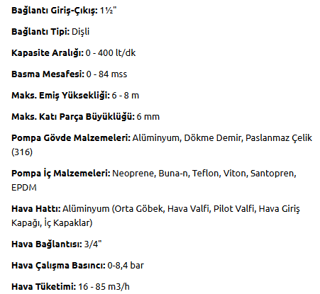 DP15 METALİK DİYAFRAMLI POMPA