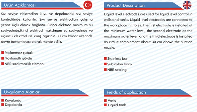 Element Kuyu Tipi Elektrod