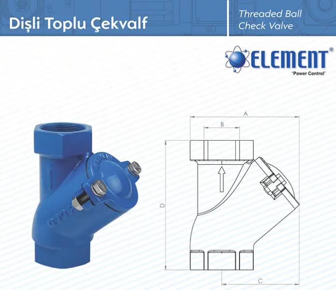 Element Dişli Atık Su Çekvalfi