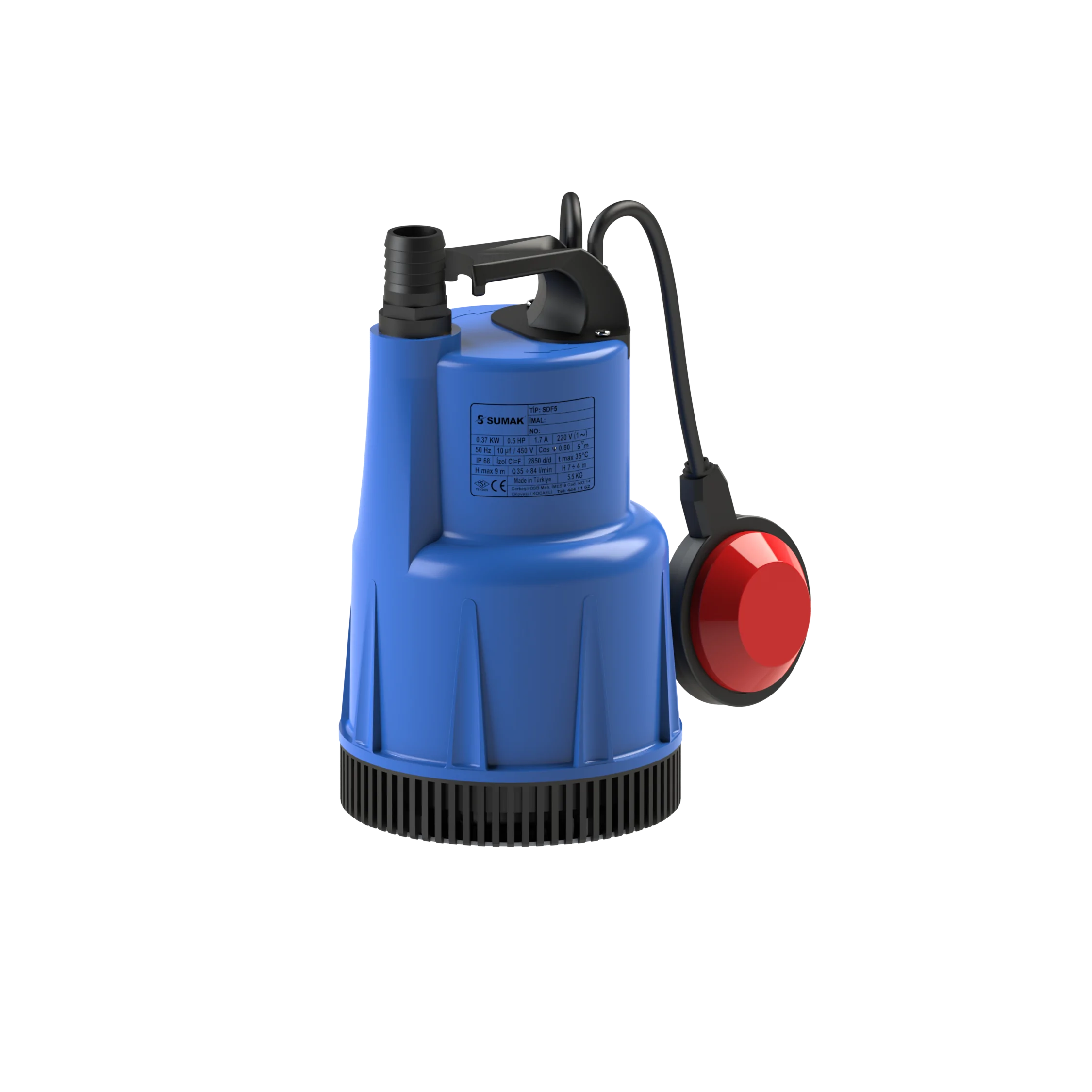 SDF5 0.37 KW 0.35 HP 220 V DRENAJ DALGIÇ POMPALAR